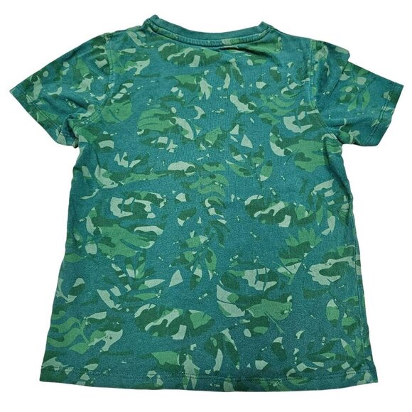 Mountain Warehouse Kids Green Camo Bug Print T-Shirt 7-8 Yrs 100% Organic Cotton - Picture 2 of 6